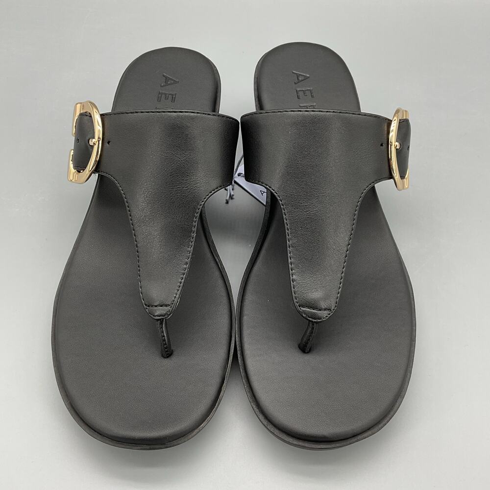 NEW Aerosoles Women’s Izola Wedge Sandals Black Size 6.5M - Picture 3 of 11